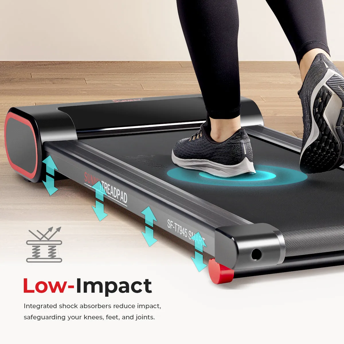 Under Desk Walking Pad Smart Treadmill