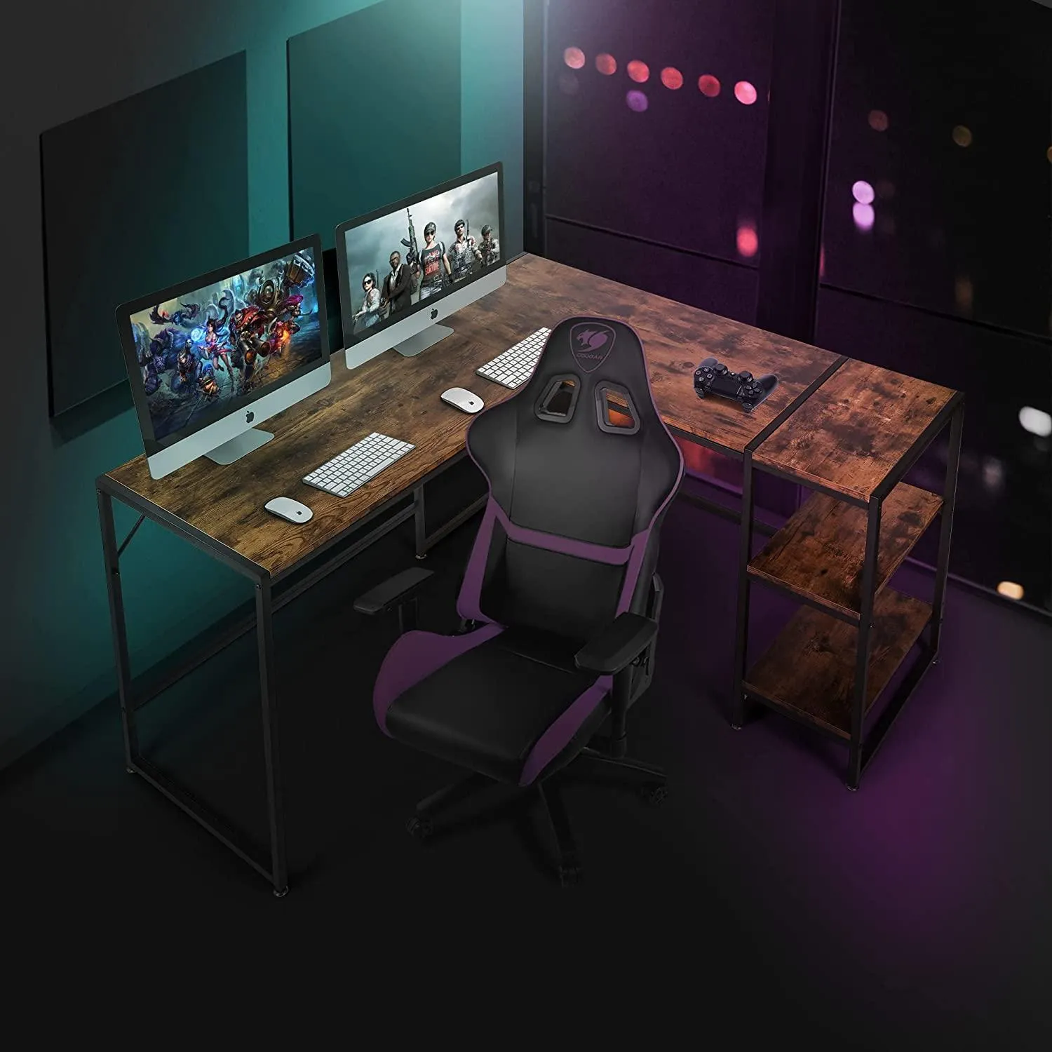 Versatile L-Shaped Desk: Perfect for Home Offices, Gaming, and More – Easy Assembly, Ample Storage, Ergonomic Design