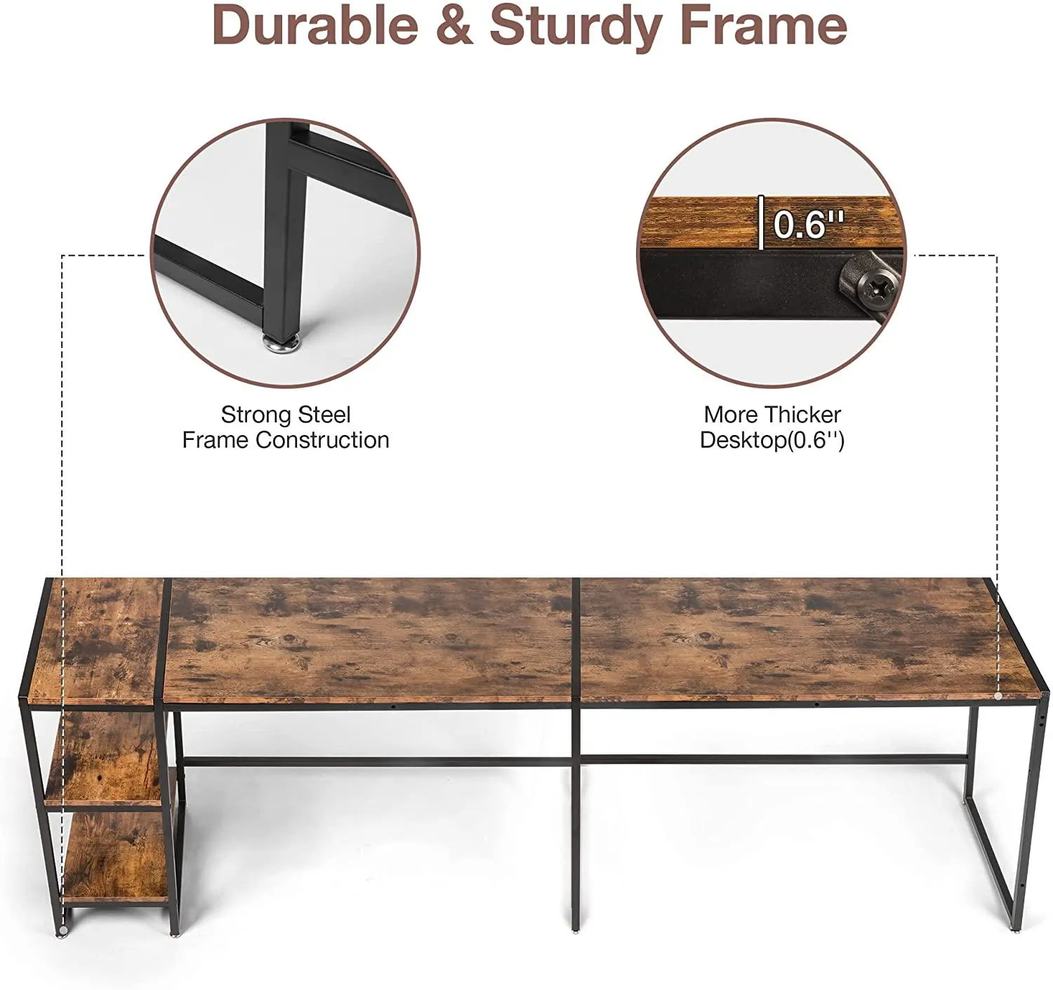 Versatile L-Shaped Desk: Perfect for Home Offices, Gaming, and More – Easy Assembly, Ample Storage, Ergonomic Design