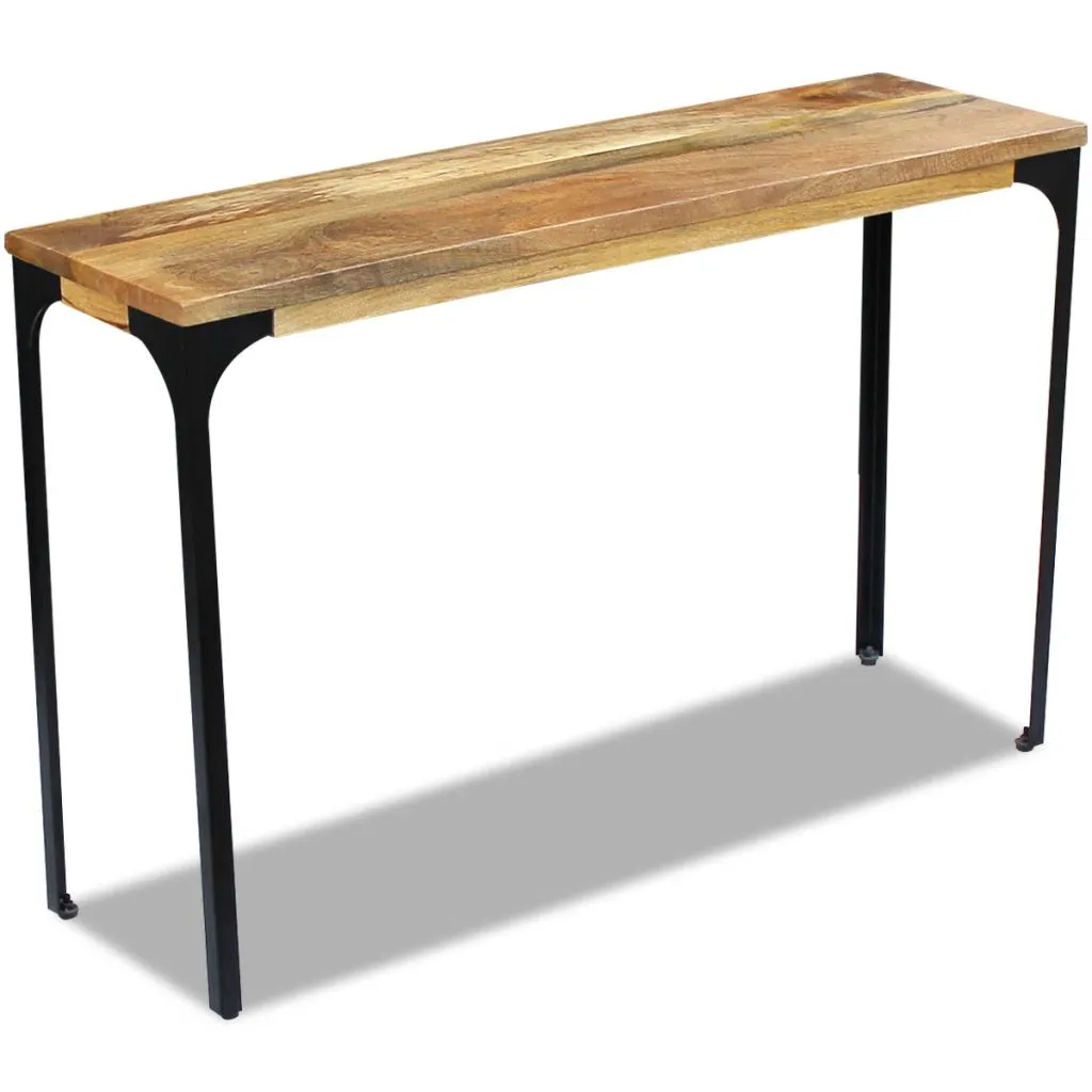 vidaXL Console Table Mango Wood 120x35x76 cm