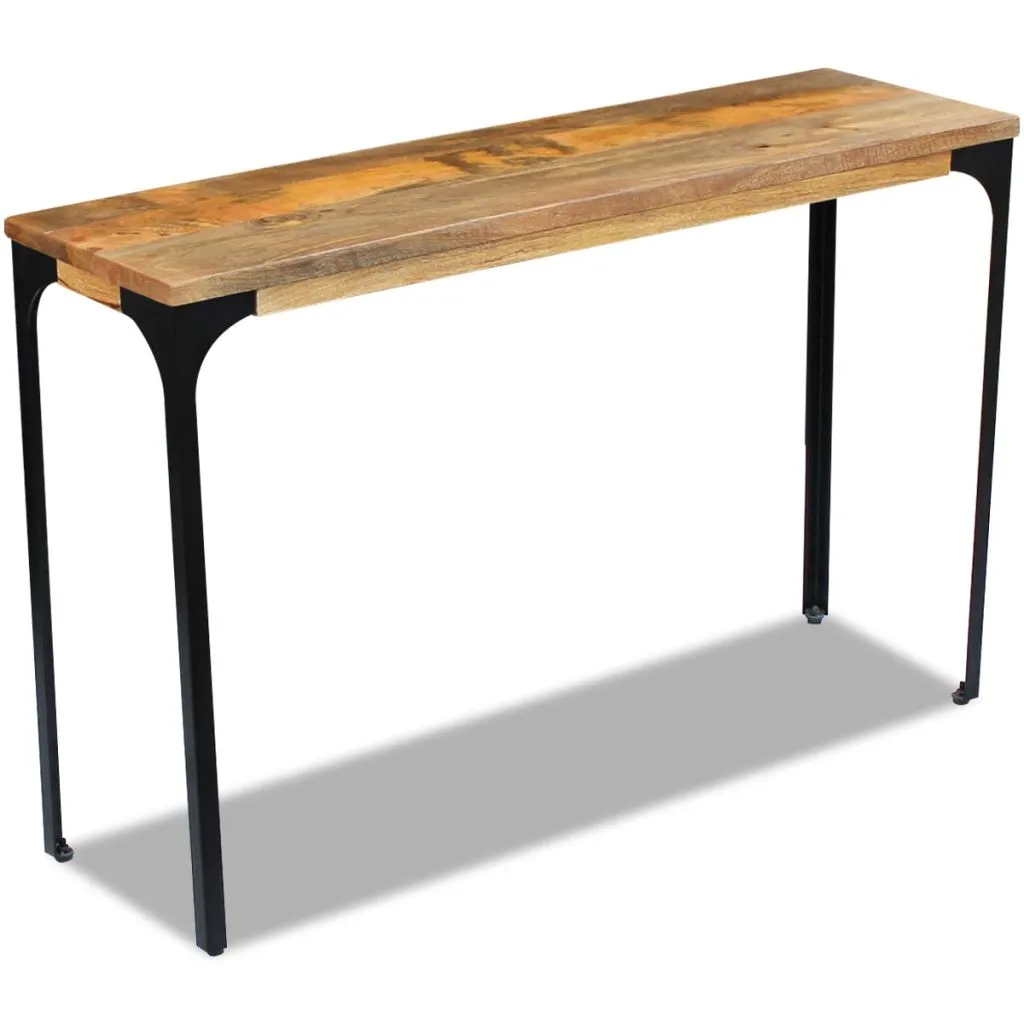 vidaXL Console Table Mango Wood 120x35x76 cm