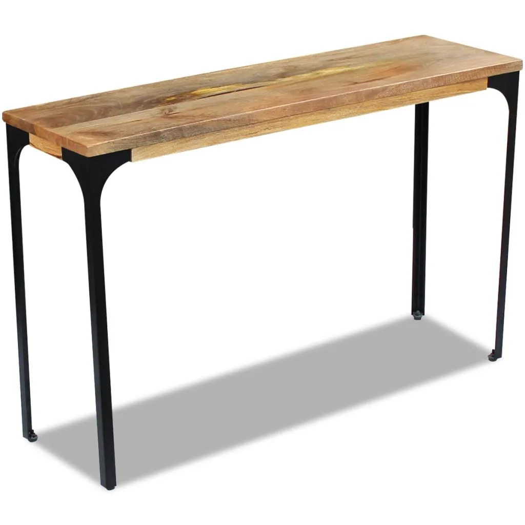 vidaXL Console Table Mango Wood 120x35x76 cm