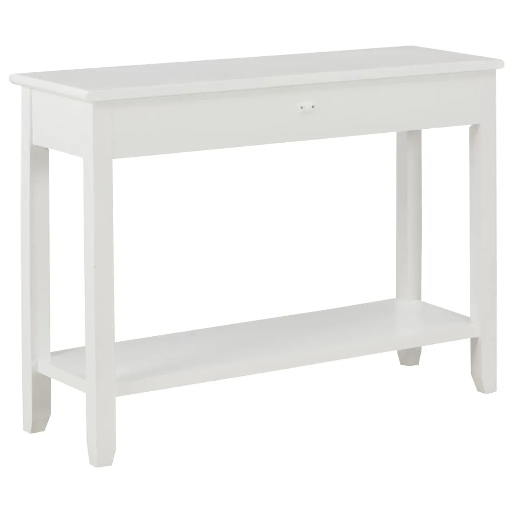 vidaXL Console Table White 110x35x80 cm Wood