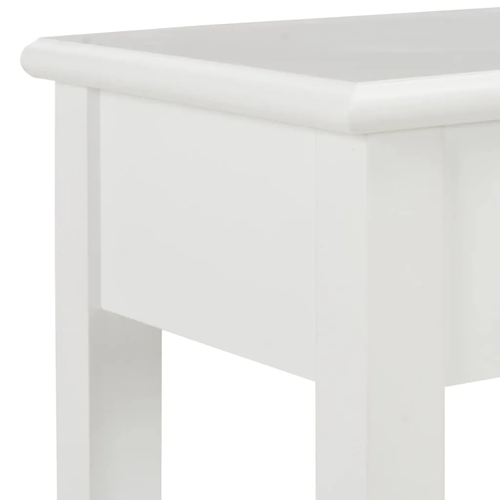 vidaXL Console Table White 110x35x80 cm Wood