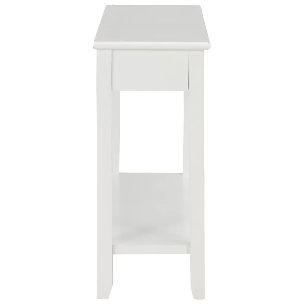 vidaXL Console Table White 110x35x80 cm Wood