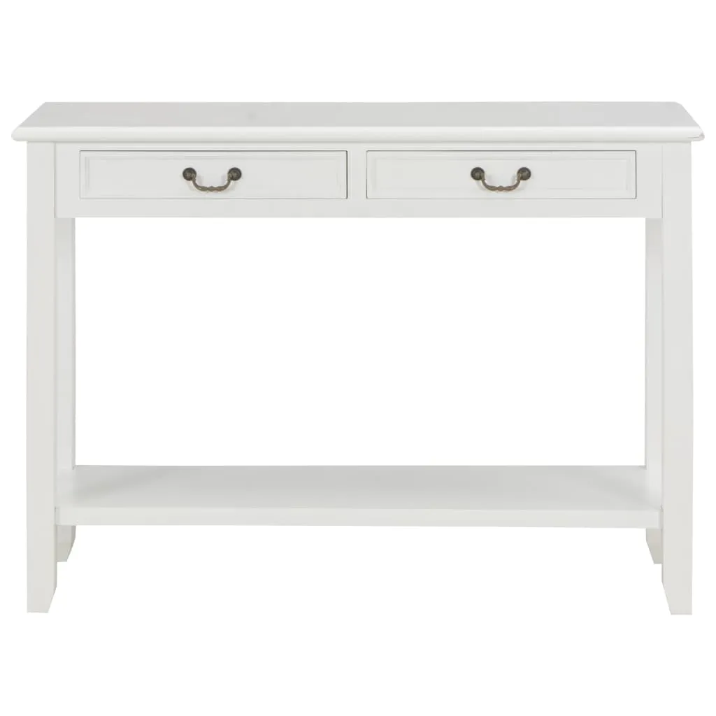 vidaXL Console Table White 110x35x80 cm Wood