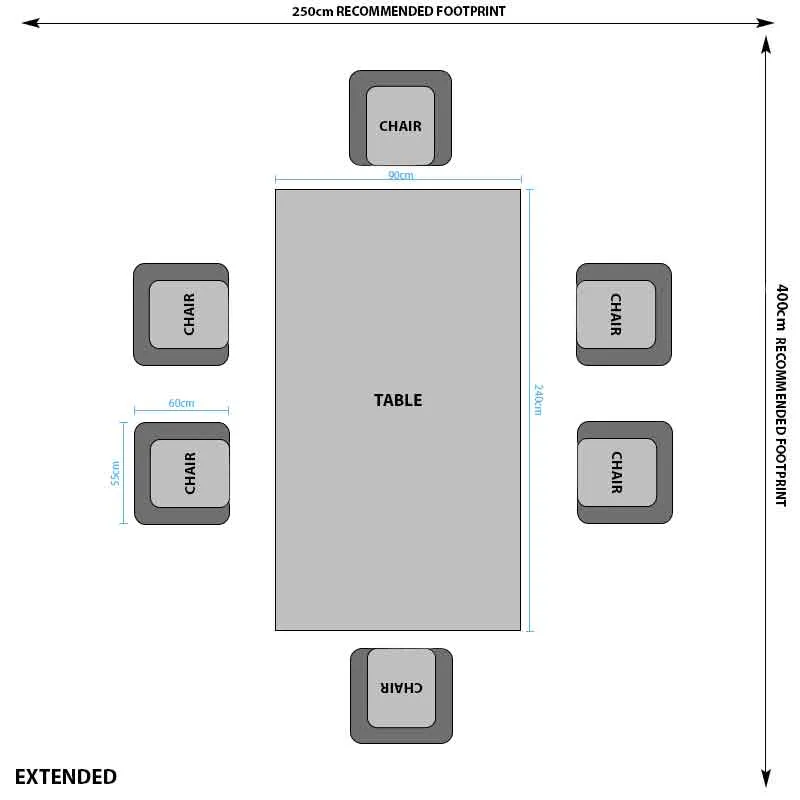 Vortex Marble Dining Table Set with 6 Chairs