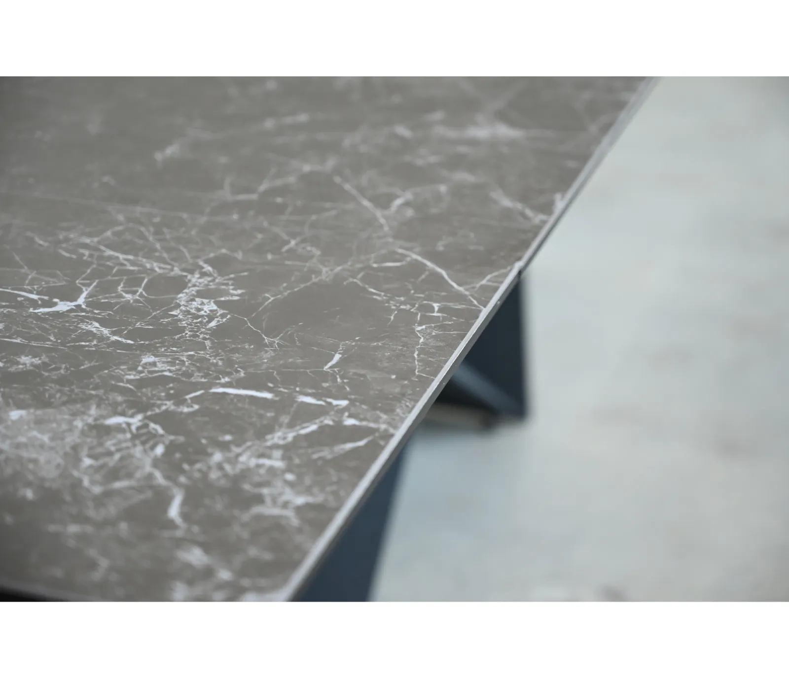 Elegant Waldorf Slate Grey Dining Table - Modern Design