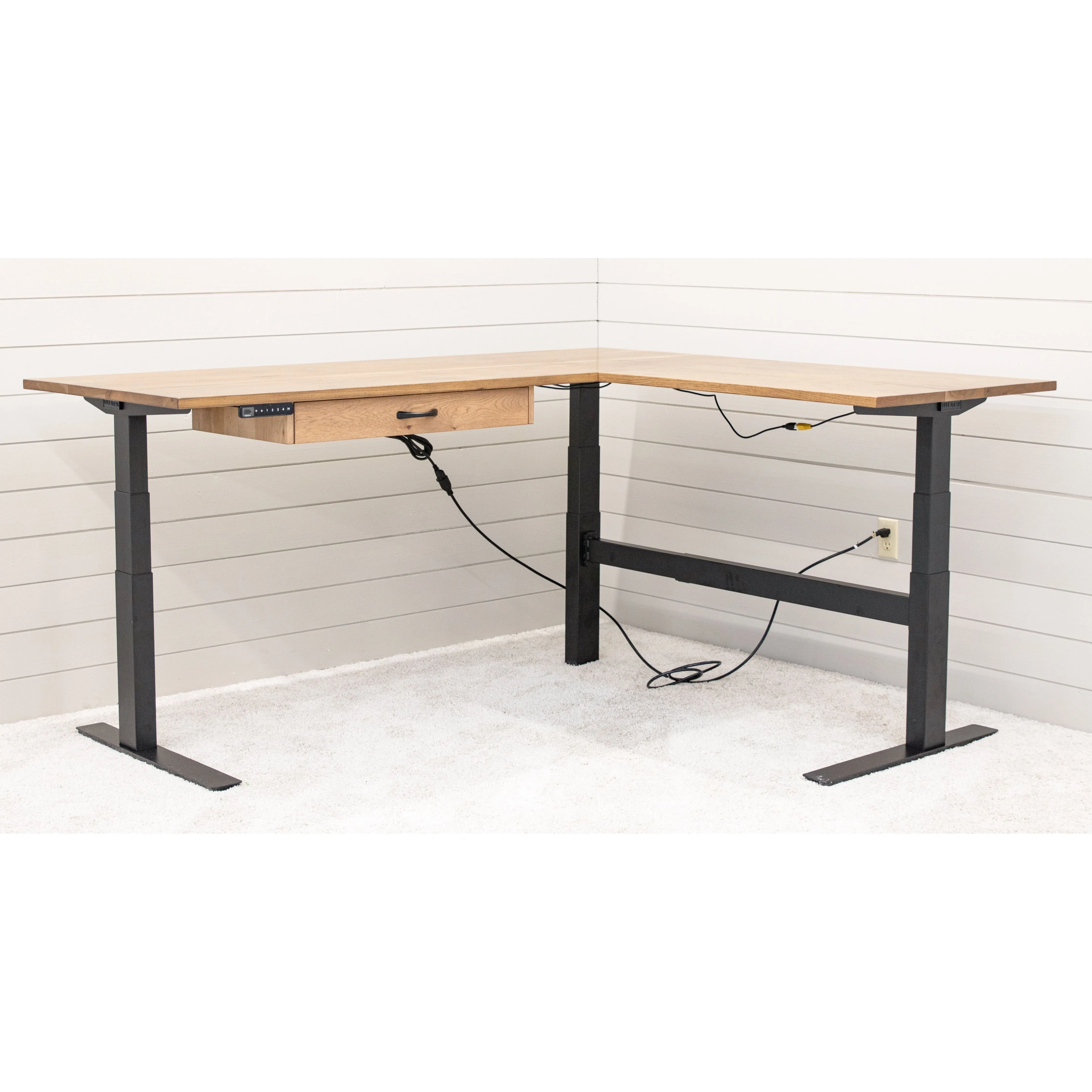 Weston L Shaped Adjustable Standing Desk