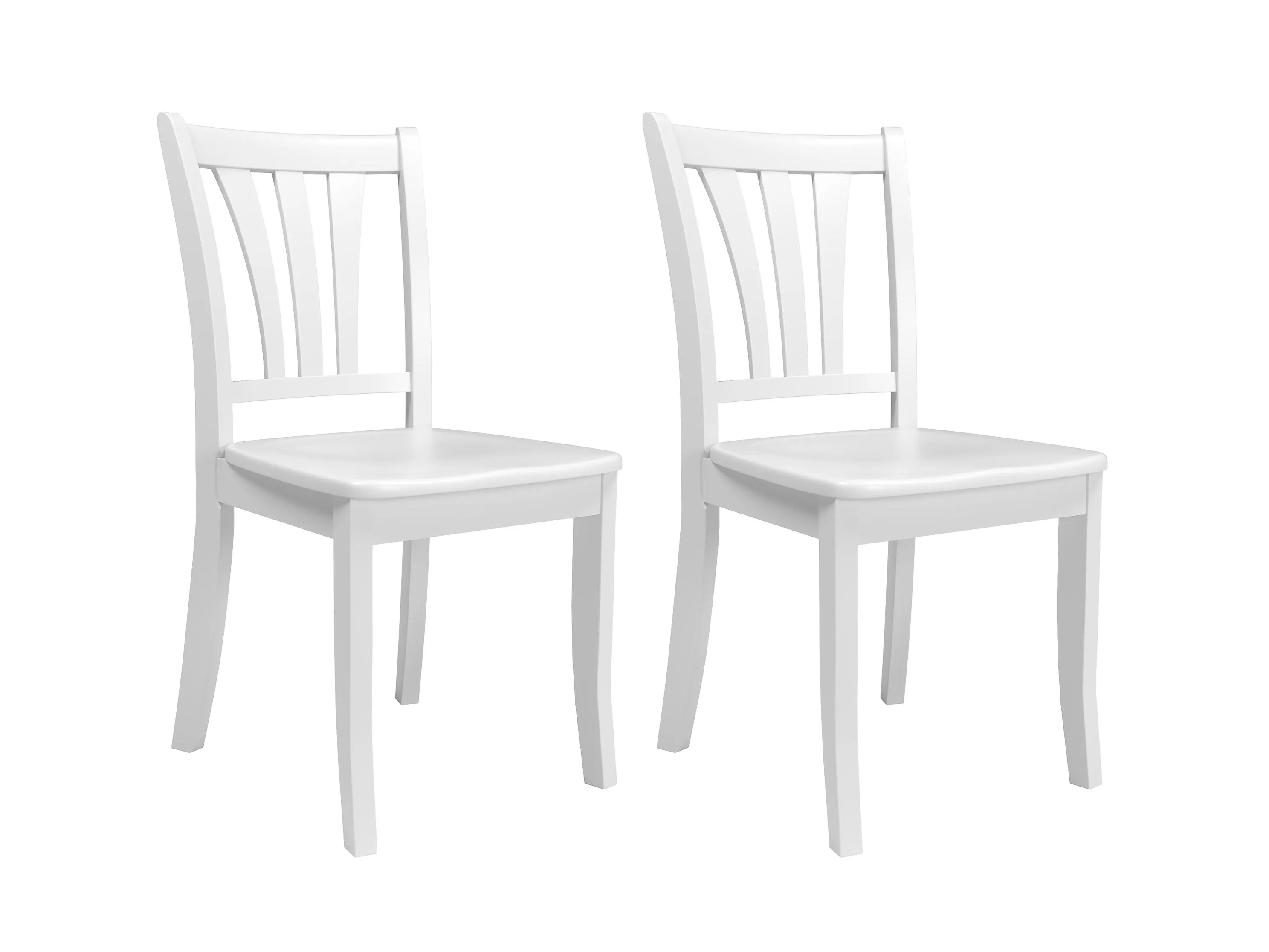 White Extendable Oval Dining Set 5pc