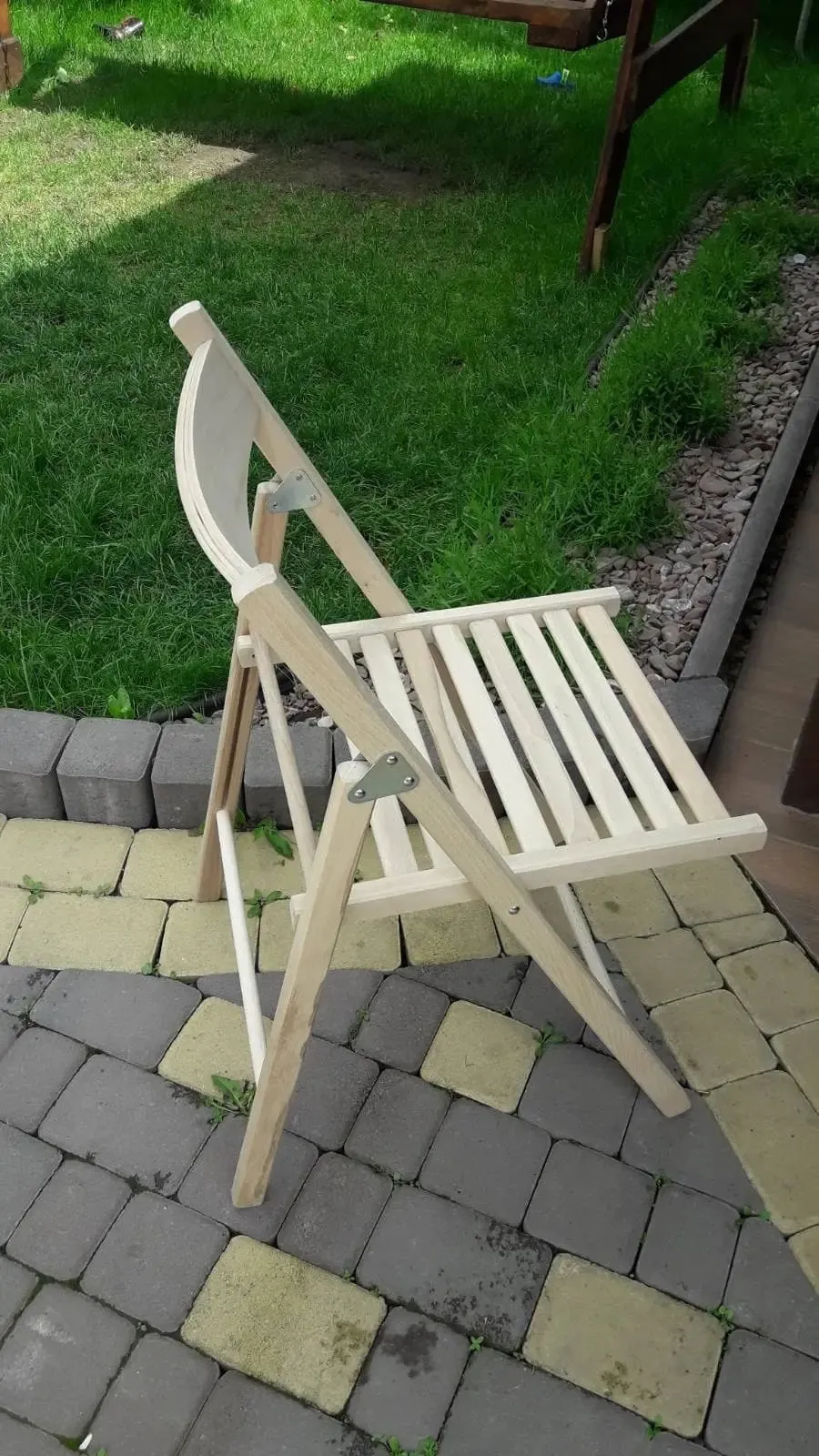 Wooden folding chair