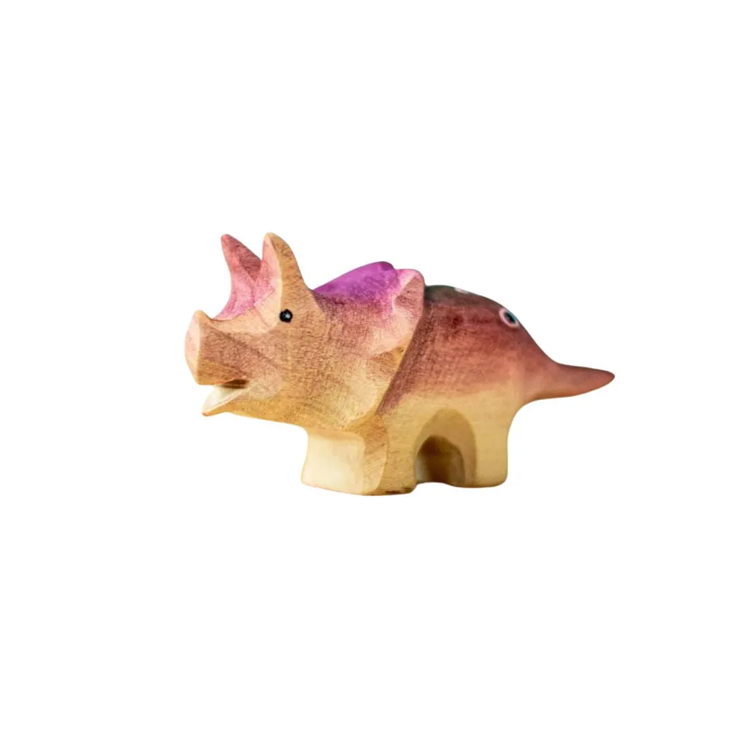 Wooden Triceratops Baby